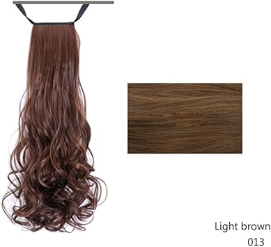 Longue Queue De Cheval Ondulée Hairpieces Faux Coiffures