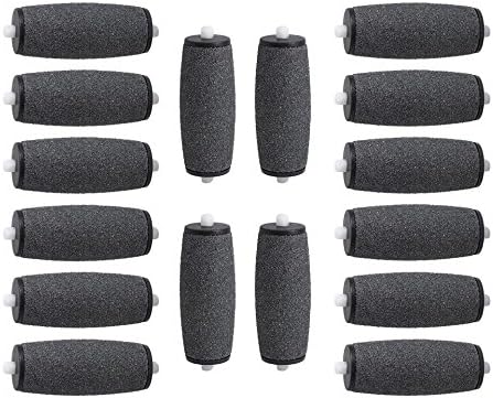16-pack Premium Replacement Roller Heads Compatible With Pedi Perfect Electronic Pedicure Foot File, Professional Grade, Water Resistant, Roller Refills