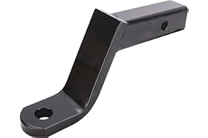 Angcosy Trailer Hitch Mount, Durable Steel Construction, Fits 2-Inch Receiver, 5,000 lbs Towing Capacity, 6" Drop, 4-3/4" Rise