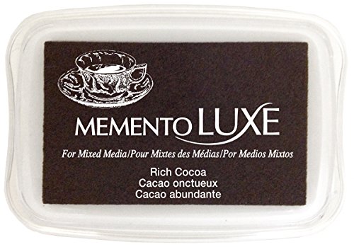 Tsukineko Memento Luxe Mixed Media Inkpad, Rich Cocoa