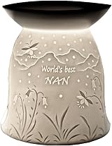 Cello Tealight Wax Melt & Oil Burner Porcelain Gift Nan Burner view 1
