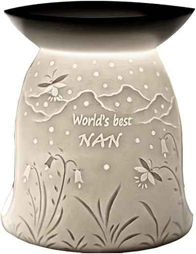 Cello Tealight Wax Melt & Oil Burner Porcelain Gift Nan Burner