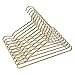 ShinyMax Gold Coat Hangers Standard Clothes Hangers with Notches Decorative Metal Hangers with Bar Non Slip Anti-Rust Heavy Duty Hangers Ideal for Suits Garments Sweater Shirts,10 Pack,42CM