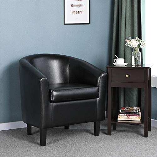 Yaheetech-Accent-Chair-Modern-Arm-Club-Chair-Faux-Leather-Tub-Barrel-Style-for-Living-Room-Bedroom-Reception-Room-Black