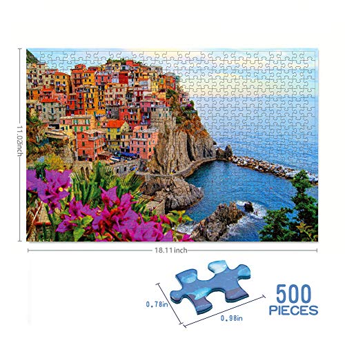 Jigsaw Puzzle 500 Pieces for Adult Cinque Terre Difficult Puzzles