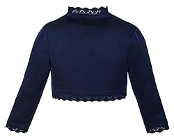 Lilax Little Girls' Knit Long Sleeve Button Closure