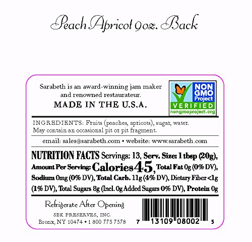 Sarabeth's Legendary Peach-Apricot Preserves - 9 oz