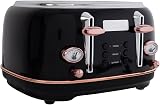Charles Bentley Kettle And Toaster Set Black Gold 1.7 L Kettle 4 Slice Toaster view 5