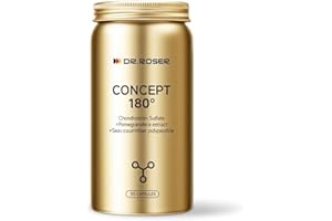 DR.ROSER 180° Anti-Gravity Capsules – Chondroitin Sulfate + Pomegranate Extract (Urolithin A) + Marine Collagen Elastin – Supports Joint Flexibility, Skin Elasticity & Bone Health – 30 Capsules