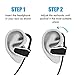 Bluetooth Headphones Wireless Earbuds with Microphone IPX7 Waterproof Sweatproof Musical Headsets Noise Cancelling HD Stereo for Running Gym Up to 8 Hours Working Time