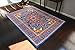 Generations pre8023DarkBlue_6x8 Oriental Traditional Isfahan Persian Area Rug, 5' x 8', Light Blue/Navy/White/Orange/Yellow/Crimson Red
