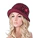 Lawliet Womens 1920s Winter Wool Cap Beret Beanie Cloche Bucket Hat A299
