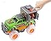 WolVol Off-Road SUV Jungle Dinosaur Car Toy with Lights and Sounds, Friction Powered - Release The Dinosaur from its Cage