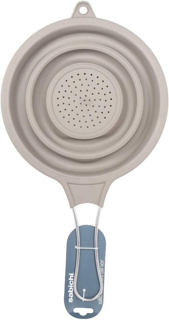 Sabichi Silicone Strainer, Grey, 49 Ounce (148346)