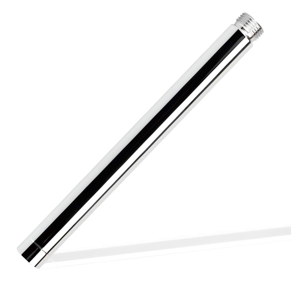 Shower Extension Tube 201 Stainless Steel Shower Head Extension Rod with G1/2" Connection Extension Shower Arm Shower Chrome Plating Arm Extension Tube Extender for Bathroom Accessory (20 cm)