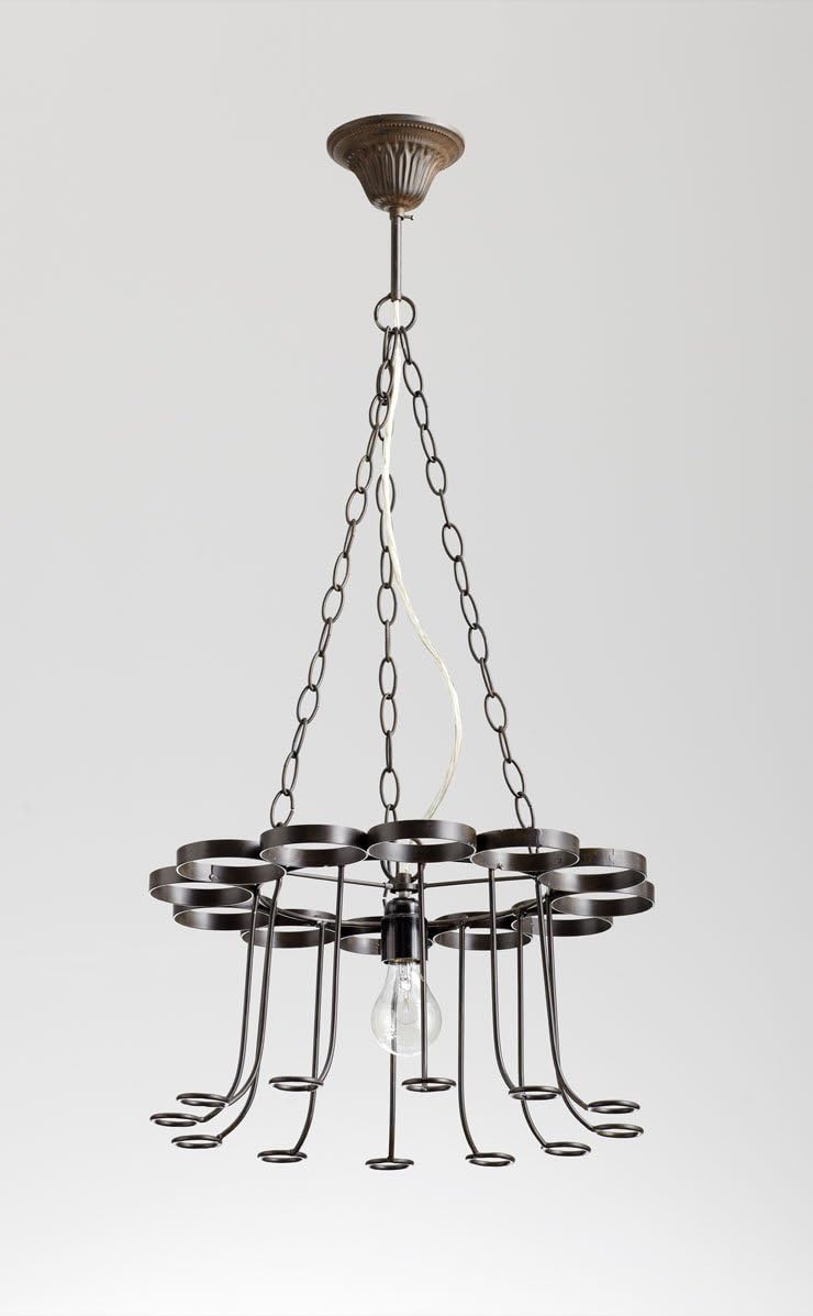 Cyan Lighting 05095 Winey - One Light Small Chandelier, Bronze Finish