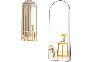 15.7"x59" Arched Full Length Mirror,Floor Length Mirror,Metal Frame Floor Mirror,Floor,Wall Mirror Standing Leaning or Hangin