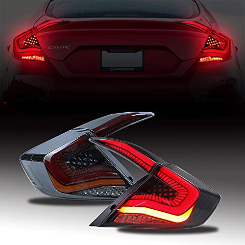 inginuity time LED Tail Lights For Honda Civic 10Th Gen 20162021 DRL