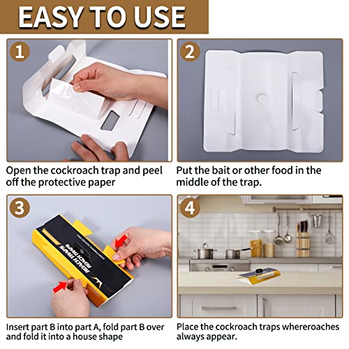 60 Pack Roach Killer,Cockroach Killer with Roach Bait ,Cockroach Killer