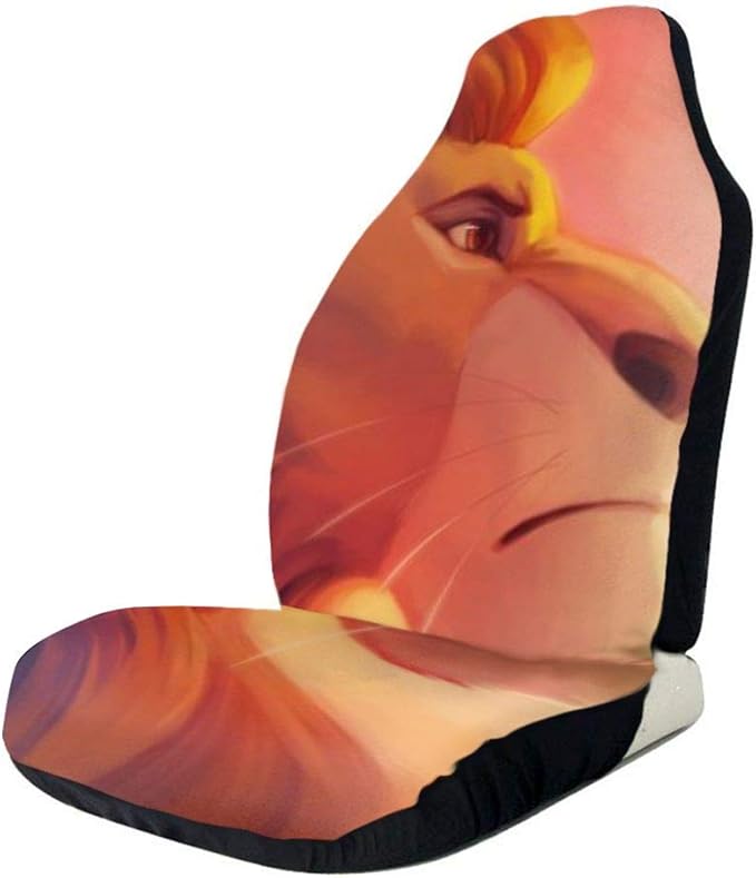 ADLYDM Cartoon Simba Lion King Car Seat Covers Auto Front