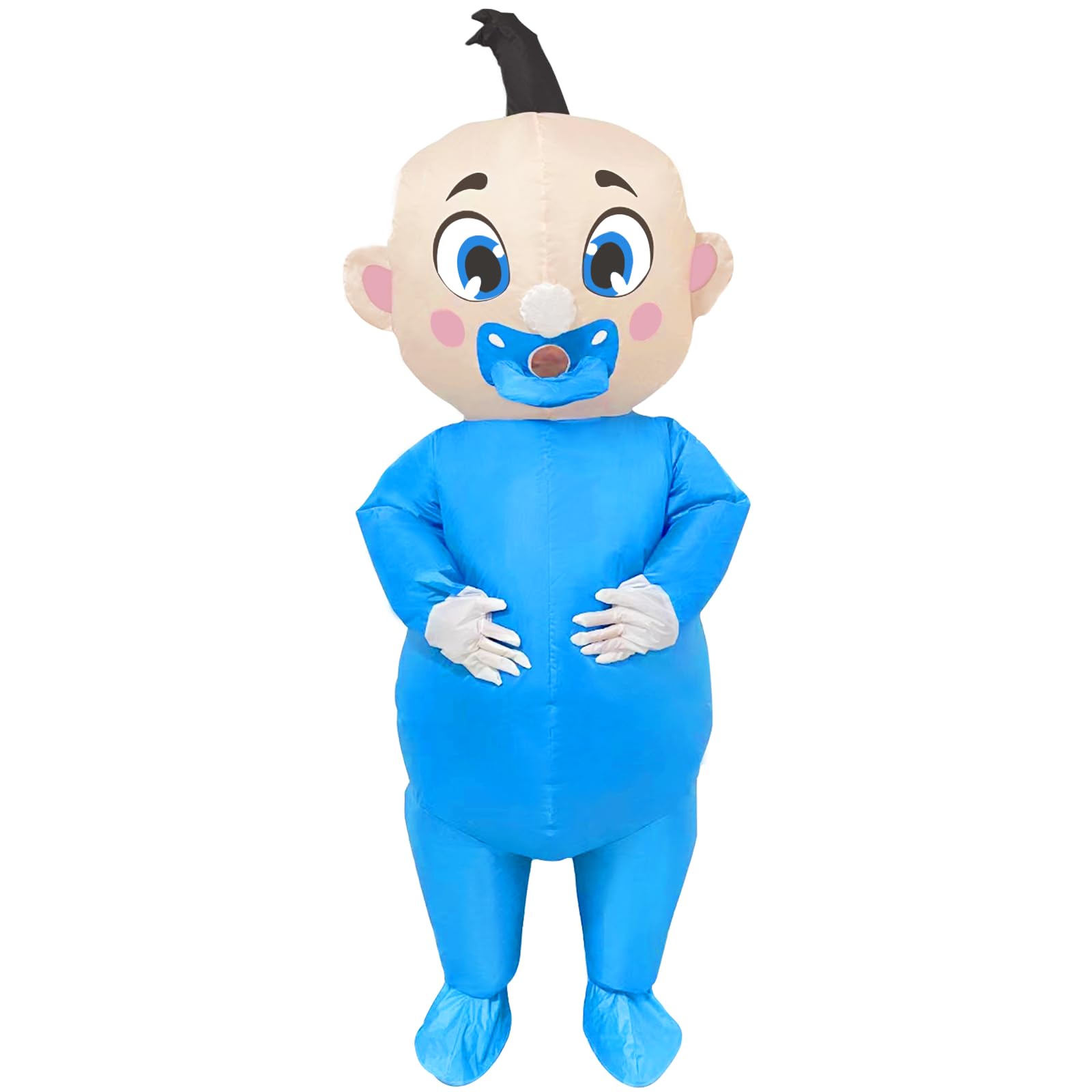 Timisea 244CM Giant Inflatable Baby Costume, Blow Up Baby Costumes for Adults Costume Gender Reveal, Halloween Shower