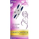 First Choice Pregnancy Test, Super Sensitive Early Detection Midstream (Hcg) 3 Pack