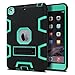 ULAK iPad Mini Case,iPad Mini 2 Case,iPad Mini 3 Case,iPad Mini Retina Case, Three Layer Protective Case for iPad Mini,iPad Mini 2,iPad Mini 3 with Kickstand (Black/Green)