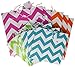 Gift Bag Assortment - 12 Assorted Size Bright Gift Bags (chevron)
