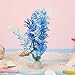 Jocestyle Simulation Plastic Water Grass Fake Plants Snowflake Aquarium Decor (Blue)thumb 4