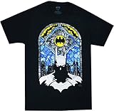 DC Comics Batman Stained Glass Men's Black Shirt