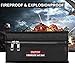 Lipo Battery Safe Bag, Fireproof Explosion-Proof RC Charger Storage Carry Case Double Zipper with Portable Handle for Traxxas DJI Hobby Accessoies Guard (8.5x3.8x4.3in)