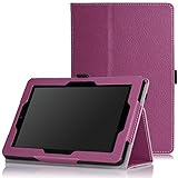 MoKo Case for Fire HD 7 2014 - Slim Folding Cover with Auto Wake / Sleep for Amazon Kindle Fire HD 7 Inch 4th Generation Tablet (Not Fits HD 7 2015), PURPLE