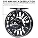 Maxcatch Fly Fishing Reel with CNC-machined Aluminum Body Avid Series Best Value - 1/3, 3/4, 5/6, 7/8, 9/10 Weights(Black, Green, Blue, Silver, Black&Silver) (Black, 7/8 wt)