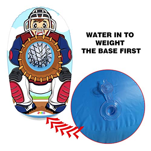 JOYIN StepOn Baseball Pitching Machine Toy Set with 1 Baseball Pitch