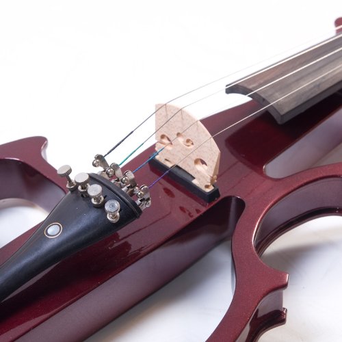 Cecilio 4/4 CEVN2NA Solid Wood Mahogany Metallic Electric / Silent