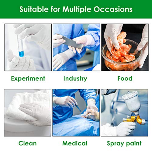 100pcs Disposable Gloves,Hizek Latex Free,Powder Free Soft Industrial