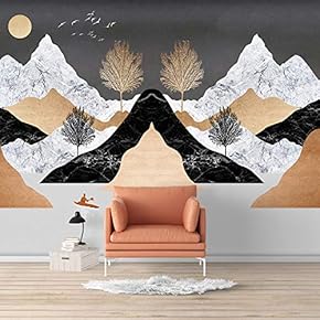 Wall Mural Nordic Style Nature Landscape Removable Wallpaper Wall Sticker for Bedroom Living Room - 66x96 inches