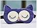 Drasawee Lovely Comfort Sleeping Ice Bag Stuffed Eye Mask Blindfold Purple