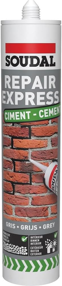 Soudal Repair Express Cement 300ml Acrylic Polymer Textured Repair