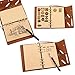Daily Notebook, CWKTITI Vintage Retro Classic PU Leather Cover Bound Notebook Bookmarks with Metal Helm and Anchors for Diary & Journal.(Coffee)