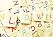 Abbaoww 100 Pcs Colorful Wood Letter Tiles Capital Letters for DIY Crafts, Pendants, Spelling and Scrapbook