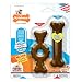 Nylabone Puppy Chew Ring Bone & Toy Twin Pack, Flavor Medley, 2 count, Petite