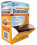 Dramamine Counter Top Display with 50 Convenient Pouches for Motion Sickness Relief, 2 Tablets per Pouch