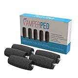 3 Extra Coarse and 2 Regular Coarse Replacement Refill Roller Heads By Pamperped: 5 Pack Professional Grade Callus Shaver, For Amope Electronic Foot File, Home Spa Pedi Treatment For Smooth Feet