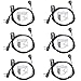 Walkie Talkie Earpiece with Mic Security Headsets for Two Way Radios Compatible with Midland for GXT1000VP4 LXT500VP3 GXT1050VP4 GXT1000XB etc by LUITON(6 Pack) primary