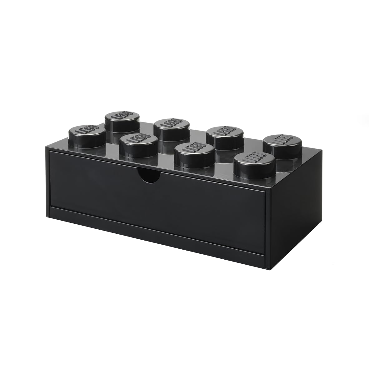 LEGO Desk Drawer 8 Knobs, Black