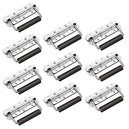 image for GBGS Spring Loaded Pull Handles with Rubber Grip for Tool Box, Trunk, 