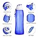 TURN RAISE Silicone Hiking Water Bottle, Set of 2 Pack