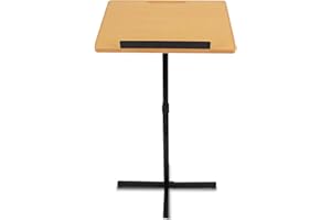 Portable Floor Lectern Podium Stand-Height Adjustable Steady Standing Design Teacher Speaker Lecture Classroom Presentation S