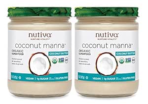 Nutiva Organic Coconut Manna, Coconut, (Pack of 2), Original, 30 Ounce